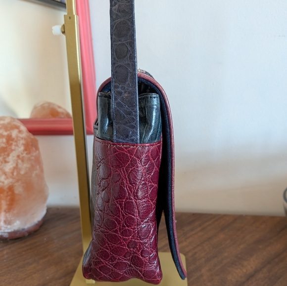 Sharif USA Multicolor Patchwork Leather Shoulder Bag - Picture 4 of 16